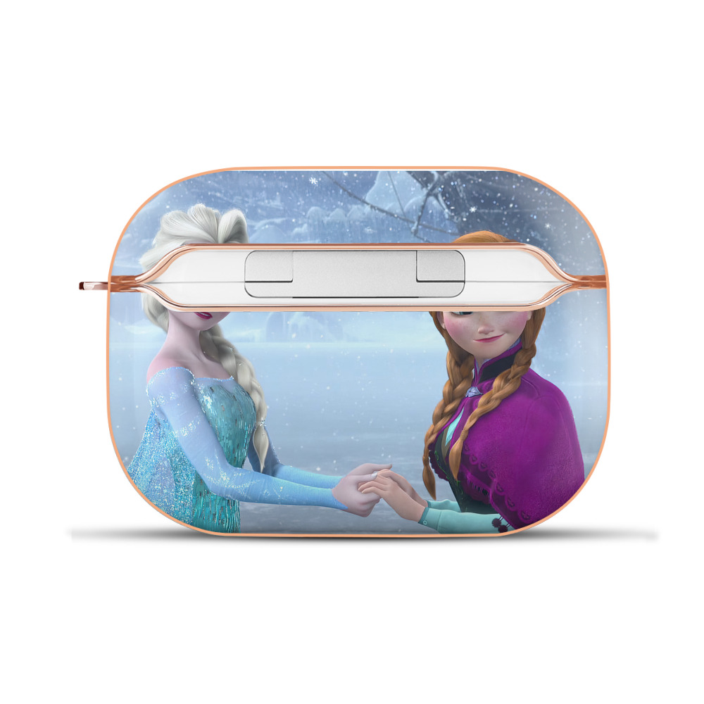 （画像用） アナと雪の女王 アンナ エルサ Frozen Anna Elsa 【AirPods Pro用】ハードシェル保護ケース｜耐衝撃・防指紋・カラビナ付き商品仕様