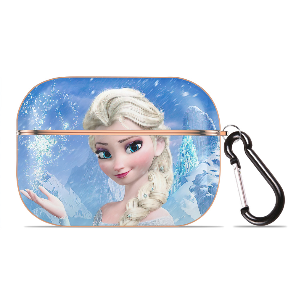 （画像用） アナと雪の女王 アンナ エルサ Frozen Anna Elsa 【AirPods Pro用】ハードシェル保護ケース｜耐衝撃・防指紋・カラビナ付き商品仕様