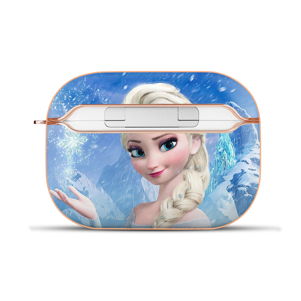 （画像用） アナと雪の女王 アンナ エルサ Frozen Anna Elsa 【AirPods Pro用】ハードシェル保護ケース｜耐衝撃・防指紋・カラビナ付き商品仕様