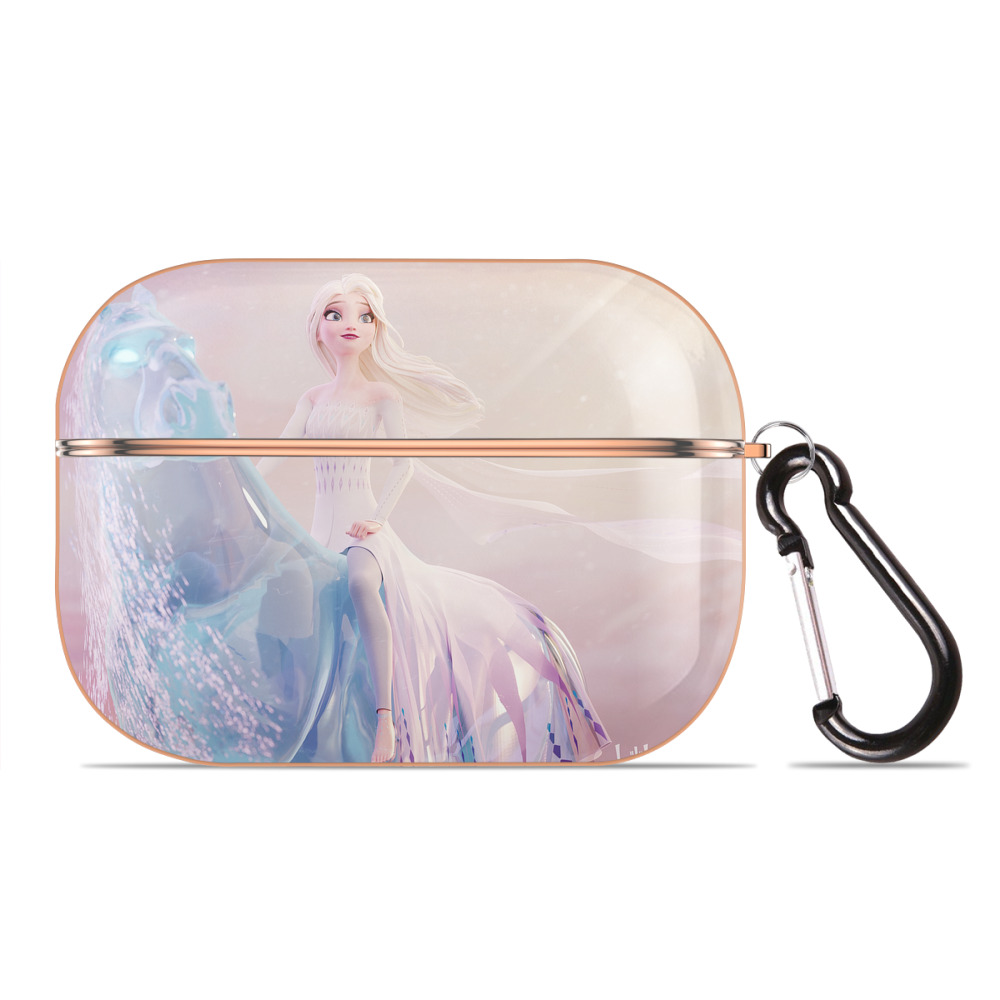 （画像用） アナと雪の女王 アンナ エルサ Frozen Anna Elsa 【AirPods Pro用】ハードシェル保護ケース｜耐衝撃・防指紋・カラビナ付き商品仕様
