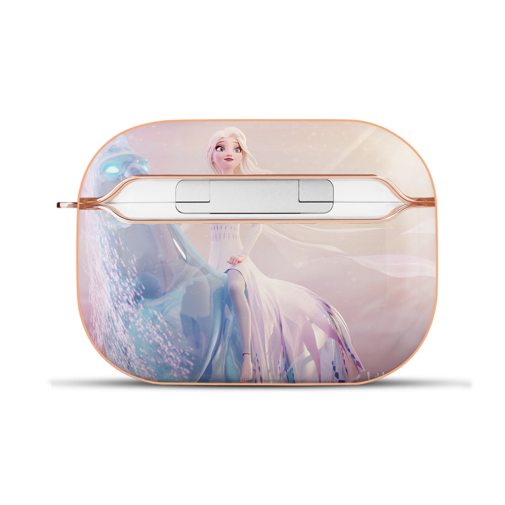 （画像用） アナと雪の女王 アンナ エルサ Frozen Anna Elsa 【AirPods Pro用】ハードシェル保護ケース｜耐衝撃・防指紋・カラビナ付き商品仕様