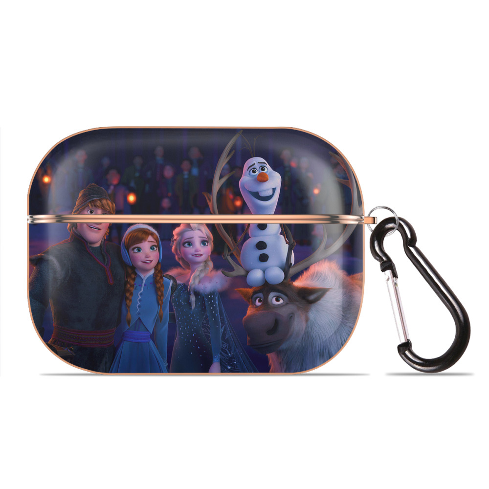 （画像用） アナと雪の女王 アンナ エルサ Frozen Anna Elsa 【AirPods Pro用】ハードシェル保護ケース｜耐衝撃・防指紋・カラビナ付き商品仕様