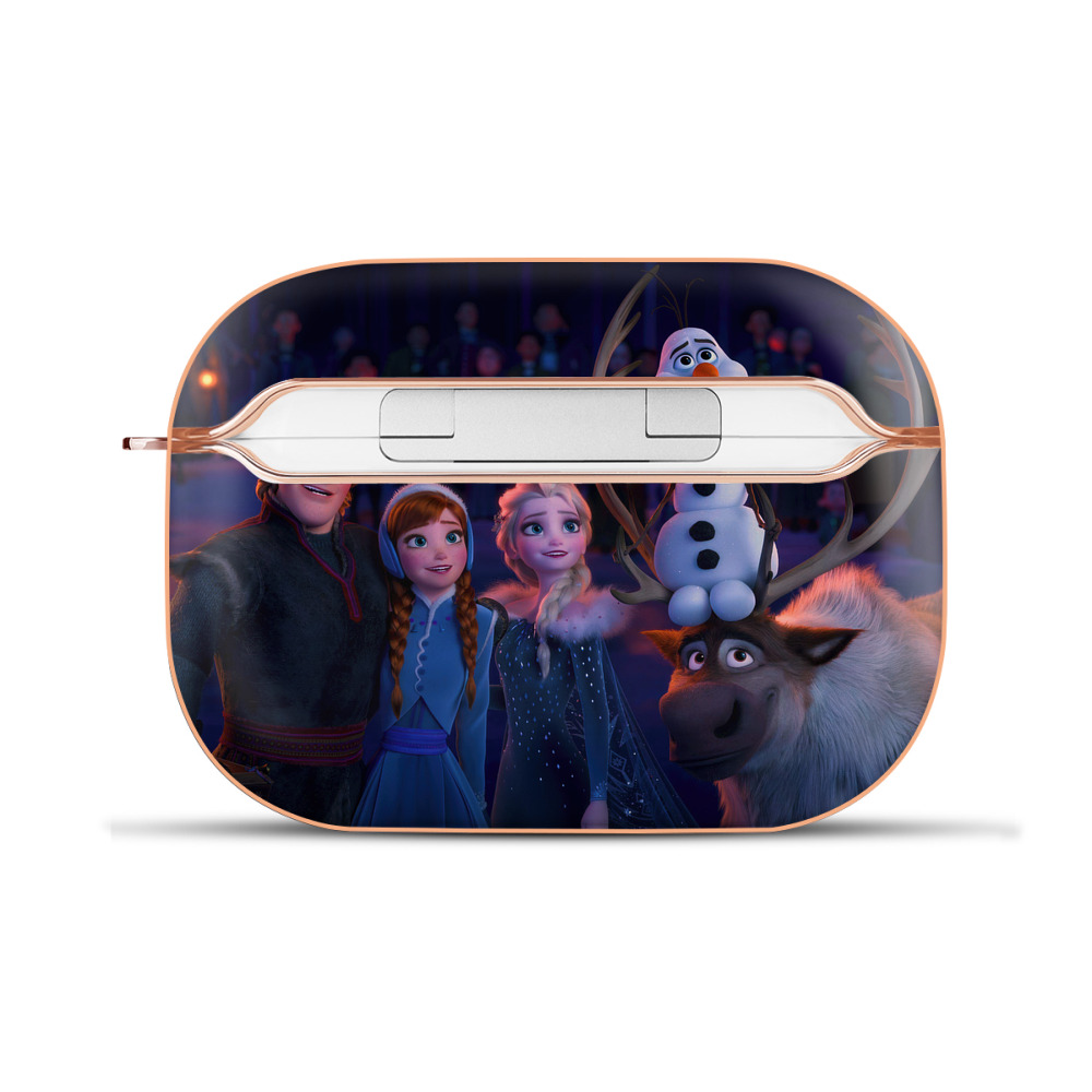 （画像用） アナと雪の女王 アンナ エルサ Frozen Anna Elsa 【AirPods Pro用】ハードシェル保護ケース｜耐衝撃・防指紋・カラビナ付き商品仕様