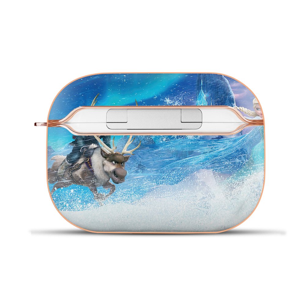 （画像用） アナと雪の女王 アンナ エルサ Frozen Anna Elsa 【AirPods Pro用】ハードシェル保護ケース｜耐衝撃・防指紋・カラビナ付き商品仕様