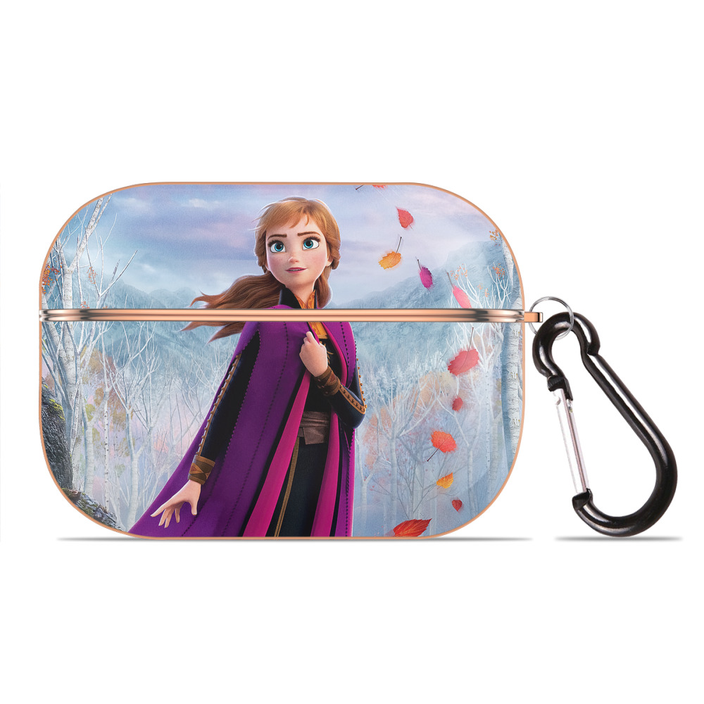 （画像用） アナと雪の女王 アンナ エルサ Frozen Anna Elsa 【AirPods Pro用】ハードシェル保護ケース｜耐衝撃・防指紋・カラビナ付き商品仕様