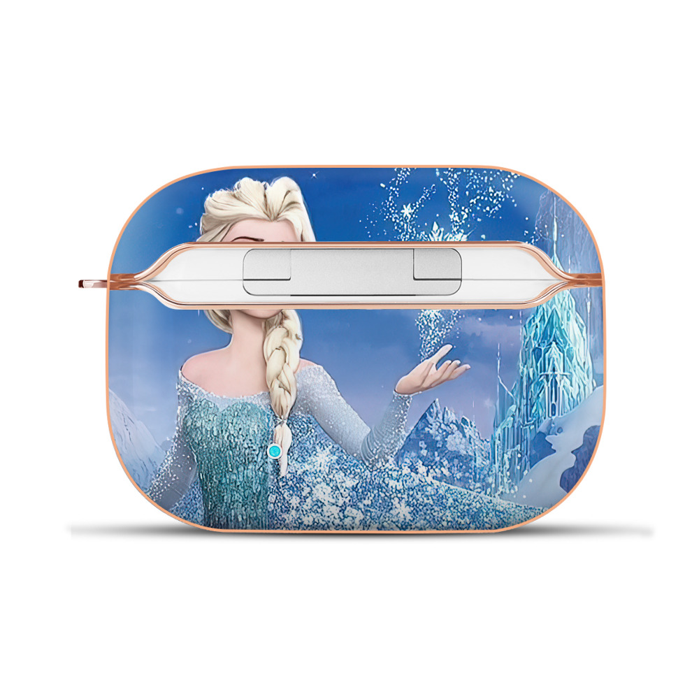 （画像用） アナと雪の女王 アンナ エルサ Frozen Anna Elsa 【AirPods Pro用】ハードシェル保護ケース｜耐衝撃・防指紋・カラビナ付き商品仕様