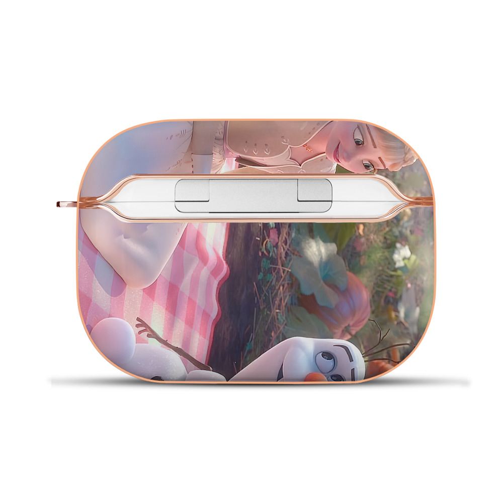 （画像用） アナと雪の女王 アンナ エルサ Frozen Anna Elsa 【AirPods Pro用】ハードシェル保護ケース｜耐衝撃・防指紋・カラビナ付き商品仕様