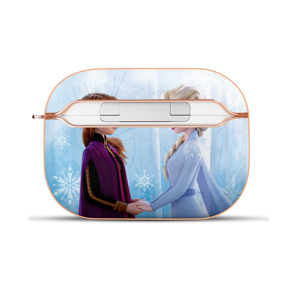 （画像用） アナと雪の女王 アンナ エルサ Frozen Anna Elsa 【AirPods Pro用】ハードシェル保護ケース｜耐衝撃・防指紋・カラビナ付き商品仕様