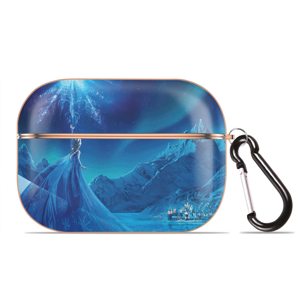 （画像用） アナと雪の女王 アンナ エルサ Frozen Anna Elsa 【AirPods Pro用】ハードシェル保護ケース｜耐衝撃・防指紋・カラビナ付き商品仕様