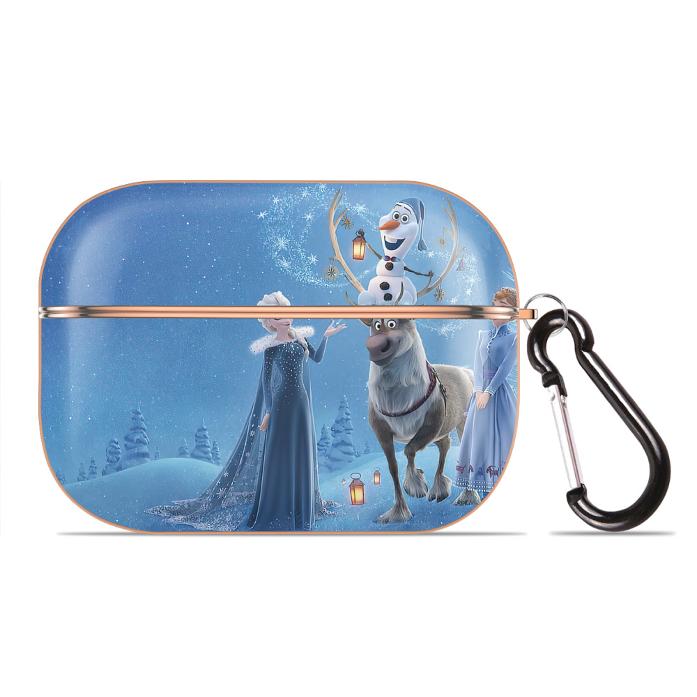 （画像用） アナと雪の女王 アンナ エルサ Frozen Anna Elsa 【AirPods Pro用】ハードシェル保護ケース｜耐衝撃・防指紋・カラビナ付き商品仕様