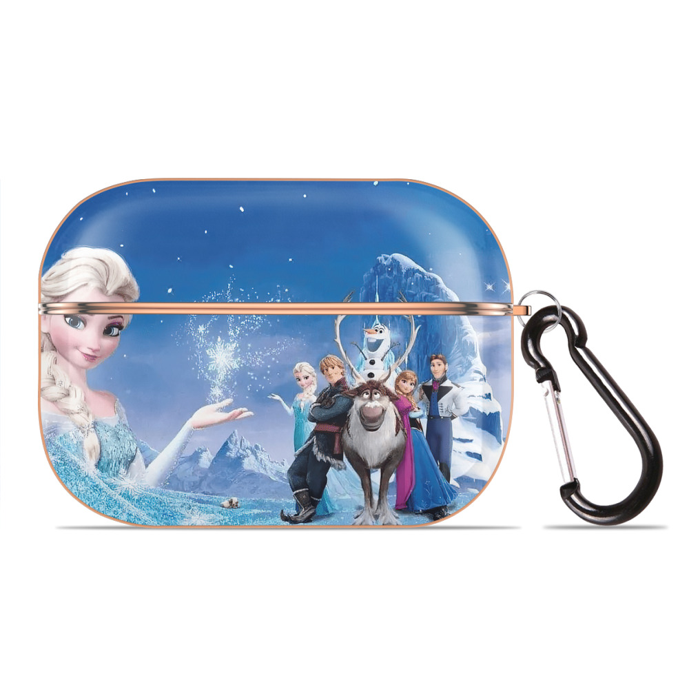 （画像用） アナと雪の女王 アンナ エルサ Frozen Anna Elsa 【AirPods Pro用】ハードシェル保護ケース｜耐衝撃・防指紋・カラビナ付き商品仕様