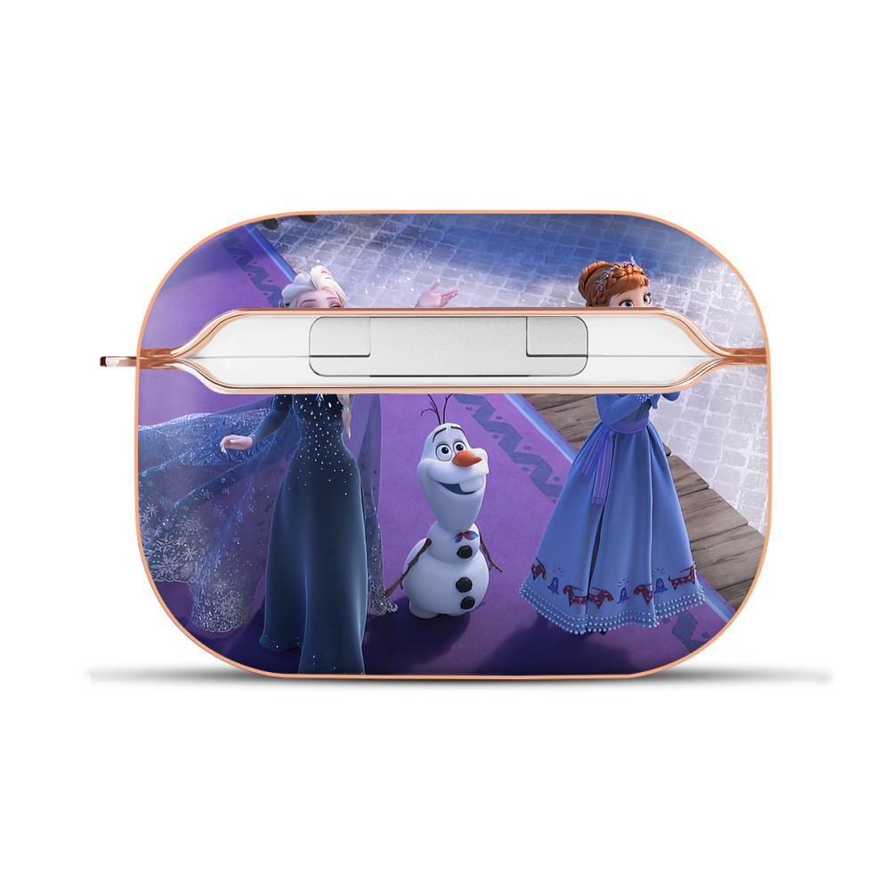（画像用） アナと雪の女王 アンナ エルサ Frozen Anna Elsa 【AirPods Pro用】ハードシェル保護ケース｜耐衝撃・防指紋・カラビナ付き商品仕様
