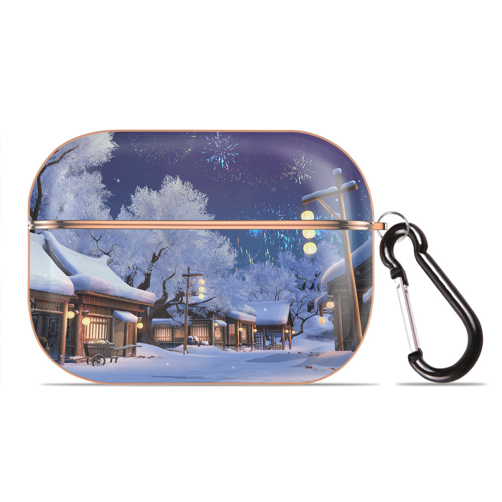 （画像用） アナと雪の女王 アンナ エルサ Frozen Anna Elsa 【AirPods Pro用】ハードシェル保護ケース｜耐衝撃・防指紋・カラビナ付き商品仕様