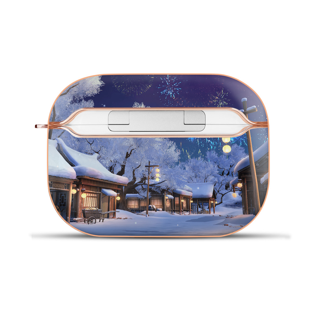 （画像用） アナと雪の女王 アンナ エルサ Frozen Anna Elsa 【AirPods Pro用】ハードシェル保護ケース｜耐衝撃・防指紋・カラビナ付き商品仕様