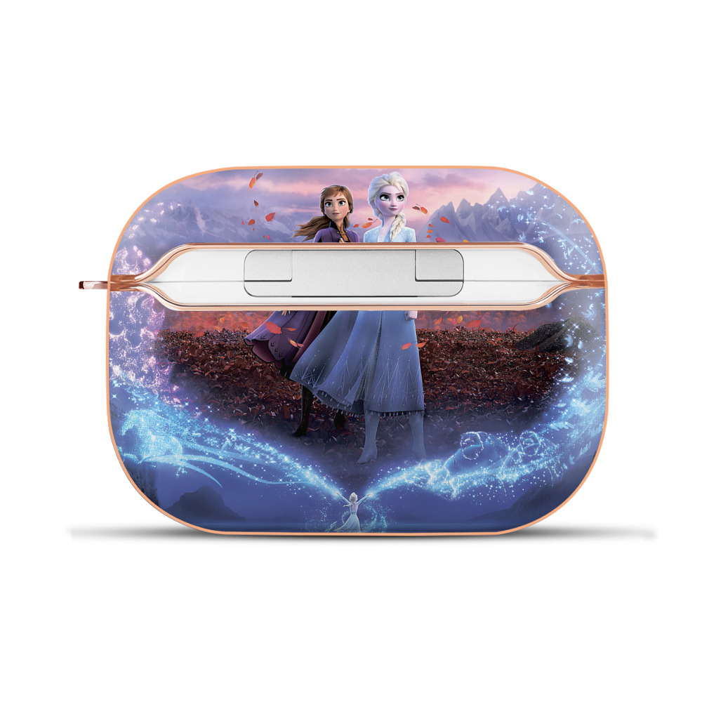 （画像用） アナと雪の女王 アンナ エルサ Frozen Anna Elsa 【AirPods Pro用】ハードシェル保護ケース｜耐衝撃・防指紋・カラビナ付き商品仕様