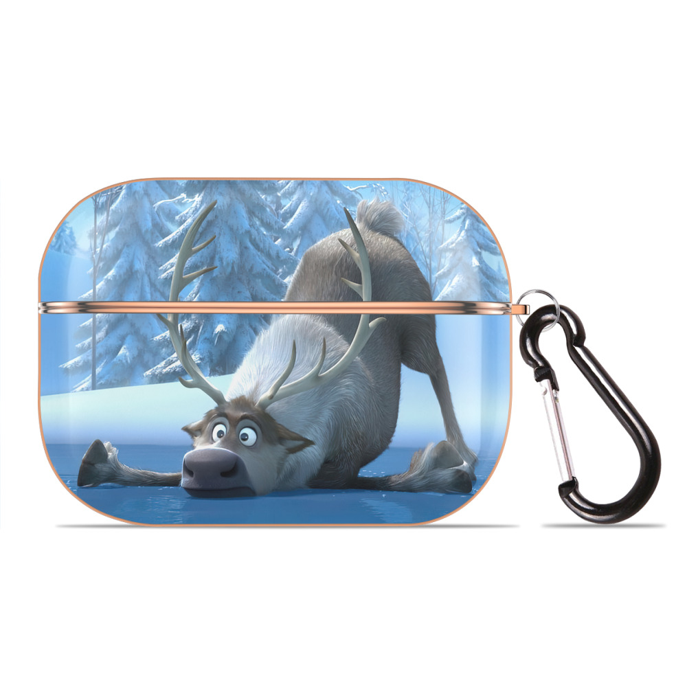 （画像用） アナと雪の女王 アンナ エルサ Frozen Anna Elsa 【AirPods Pro用】ハードシェル保護ケース｜耐衝撃・防指紋・カラビナ付き商品仕様