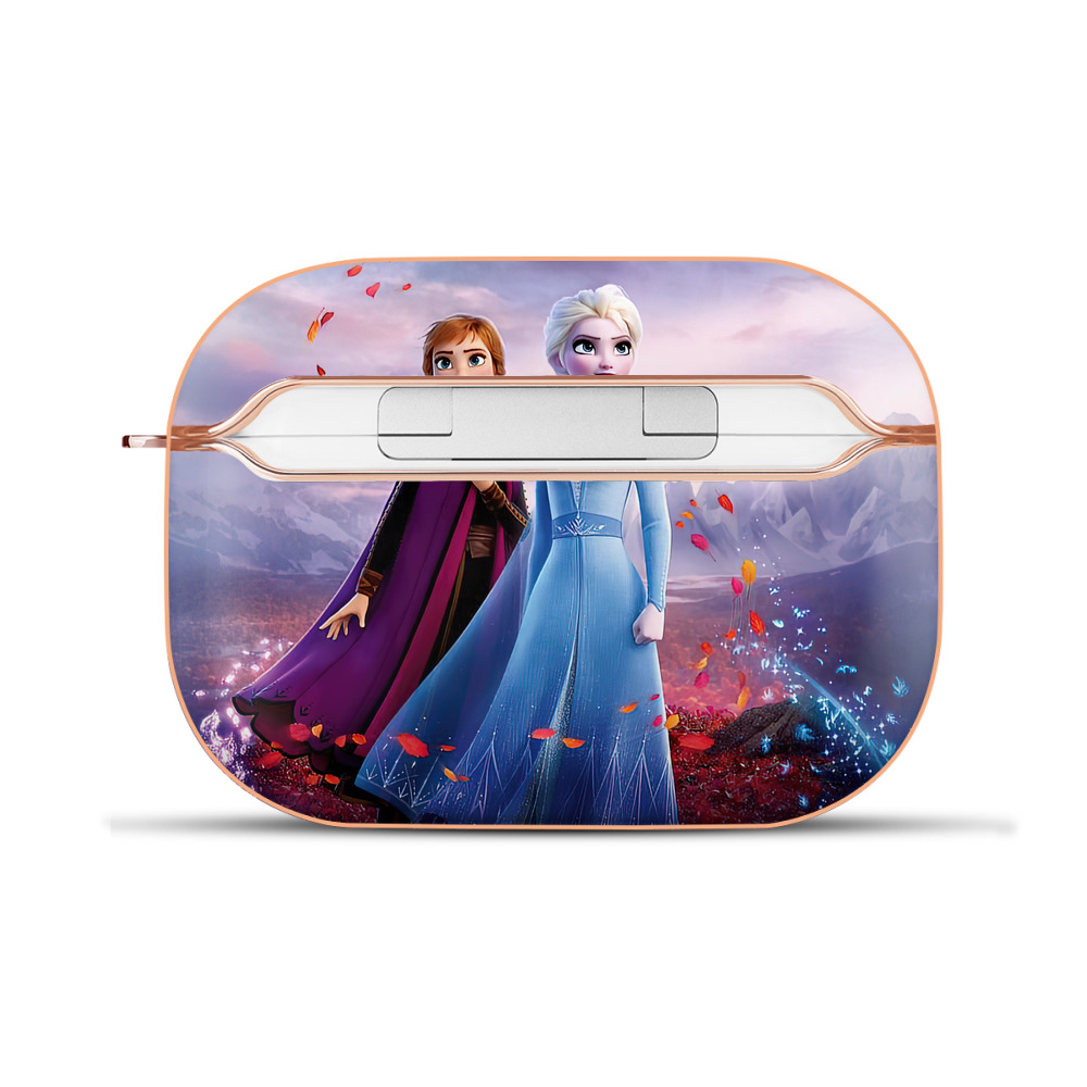 （画像用） アナと雪の女王 アンナ エルサ Frozen Anna Elsa 【AirPods Pro用】ハードシェル保護ケース｜耐衝撃・防指紋・カラビナ付き商品仕様