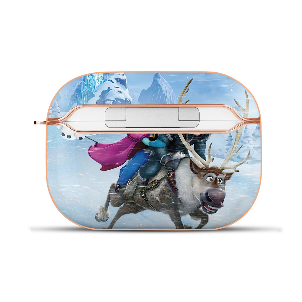 （画像用） アナと雪の女王 アンナ エルサ Frozen Anna Elsa 【AirPods Pro用】ハードシェル保護ケース｜耐衝撃・防指紋・カラビナ付き商品仕様