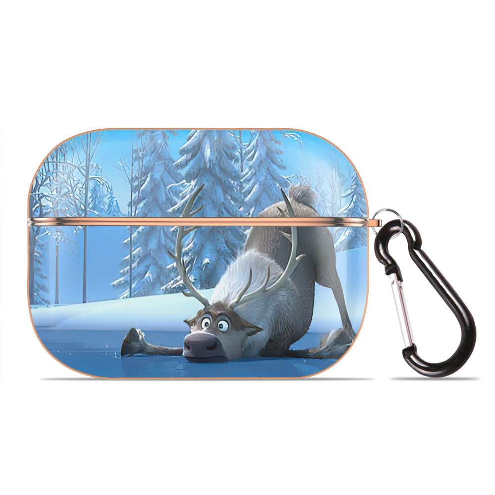 （画像用） アナと雪の女王 アンナ エルサ Frozen Anna Elsa 【AirPods Pro用】ハードシェル保護ケース｜耐衝撃・防指紋・カラビナ付き商品仕様