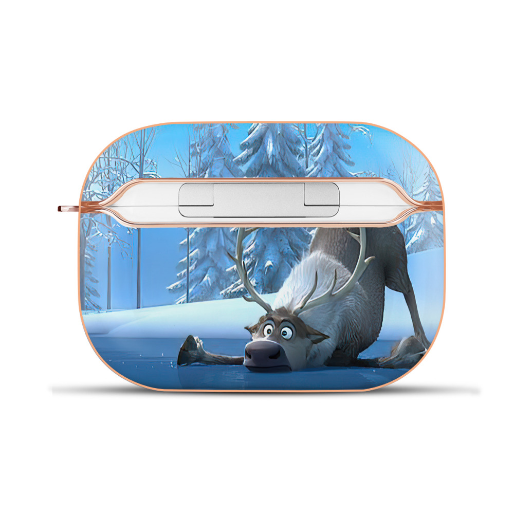 （画像用） アナと雪の女王 アンナ エルサ Frozen Anna Elsa 【AirPods Pro用】ハードシェル保護ケース｜耐衝撃・防指紋・カラビナ付き商品仕様