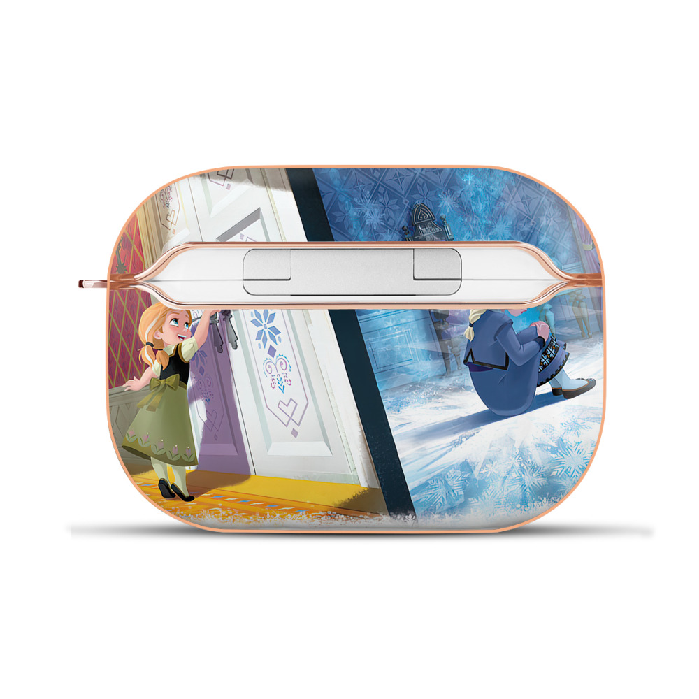 （画像用） アナと雪の女王 アンナ エルサ Frozen Anna Elsa 【AirPods Pro用】ハードシェル保護ケース｜耐衝撃・防指紋・カラビナ付き商品仕様