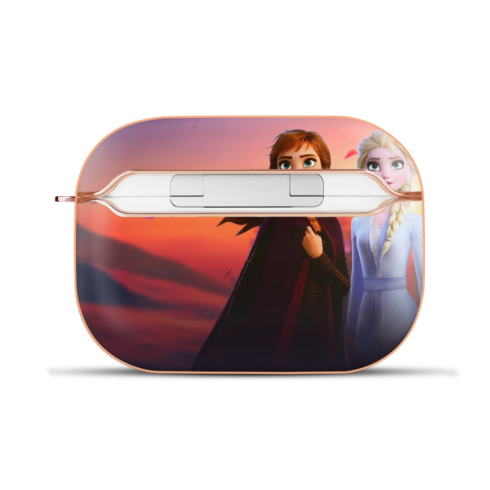（画像用） アナと雪の女王 アンナ エルサ Frozen Anna Elsa 【AirPods Pro用】ハードシェル保護ケース｜耐衝撃・防指紋・カラビナ付き商品仕様
