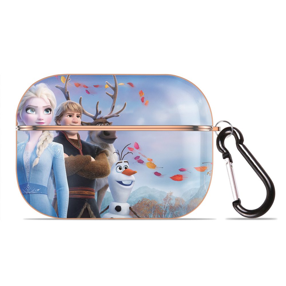 （画像用） アナと雪の女王 アンナ エルサ Frozen Anna Elsa 【AirPods Pro用】ハードシェル保護ケース｜耐衝撃・防指紋・カラビナ付き商品仕様
