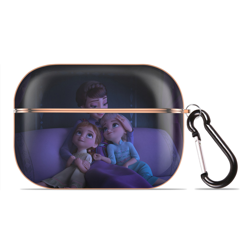 （画像用） アナと雪の女王 アンナ エルサ Frozen Anna Elsa 【AirPods Pro用】ハードシェル保護ケース｜耐衝撃・防指紋・カラビナ付き商品仕様