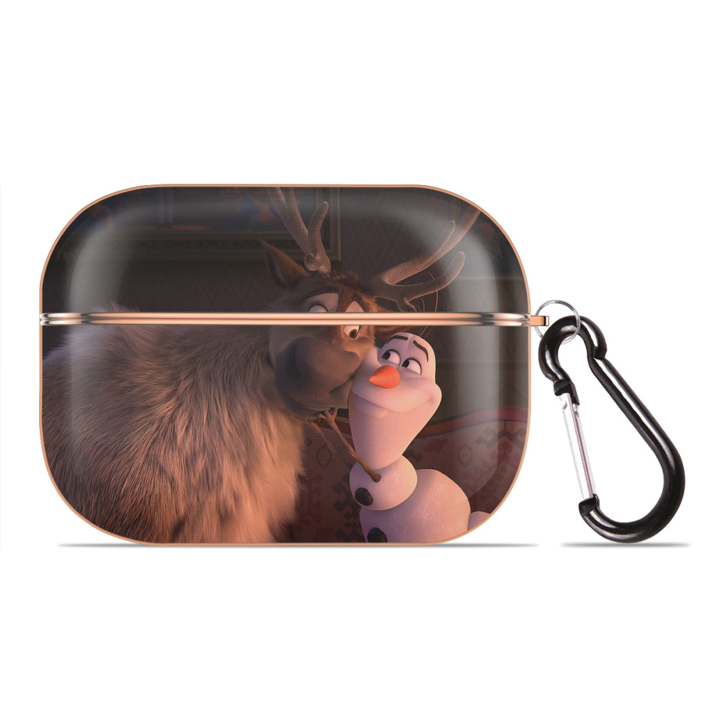 （画像用） アナと雪の女王 アンナ エルサ Frozen Anna Elsa 【AirPods Pro用】ハードシェル保護ケース｜耐衝撃・防指紋・カラビナ付き商品仕様
