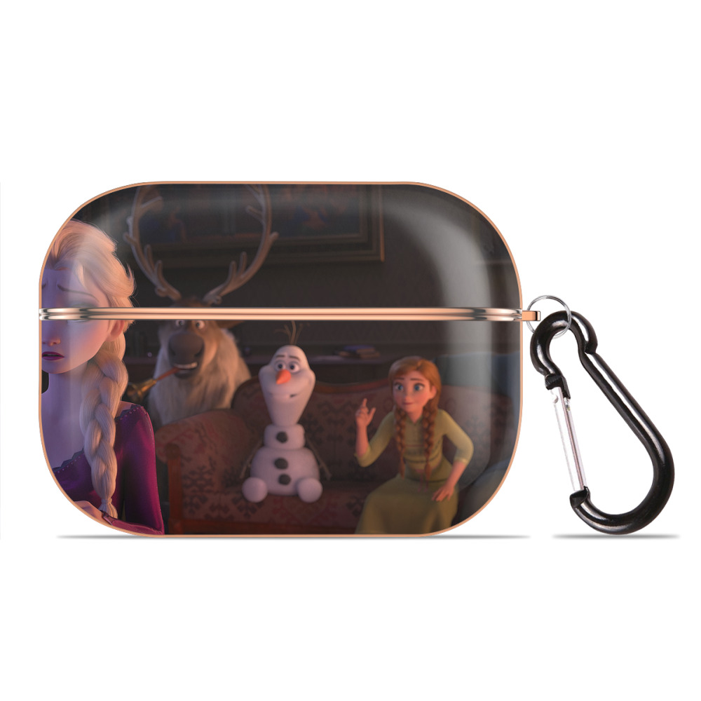 （画像用） アナと雪の女王 アンナ エルサ Frozen Anna Elsa 【AirPods Pro用】ハードシェル保護ケース｜耐衝撃・防指紋・カラビナ付き商品仕様