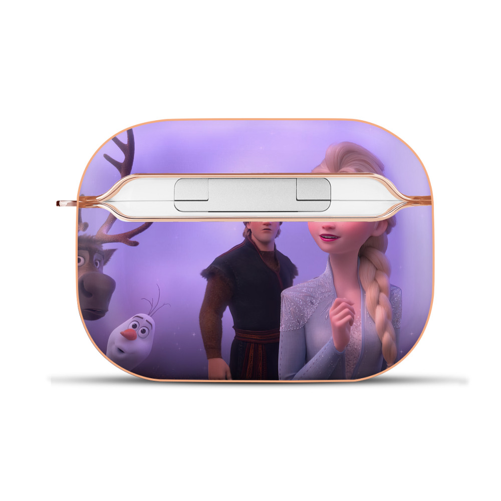 （画像用） アナと雪の女王 アンナ エルサ Frozen Anna Elsa 【AirPods Pro用】ハードシェル保護ケース｜耐衝撃・防指紋・カラビナ付き商品仕様