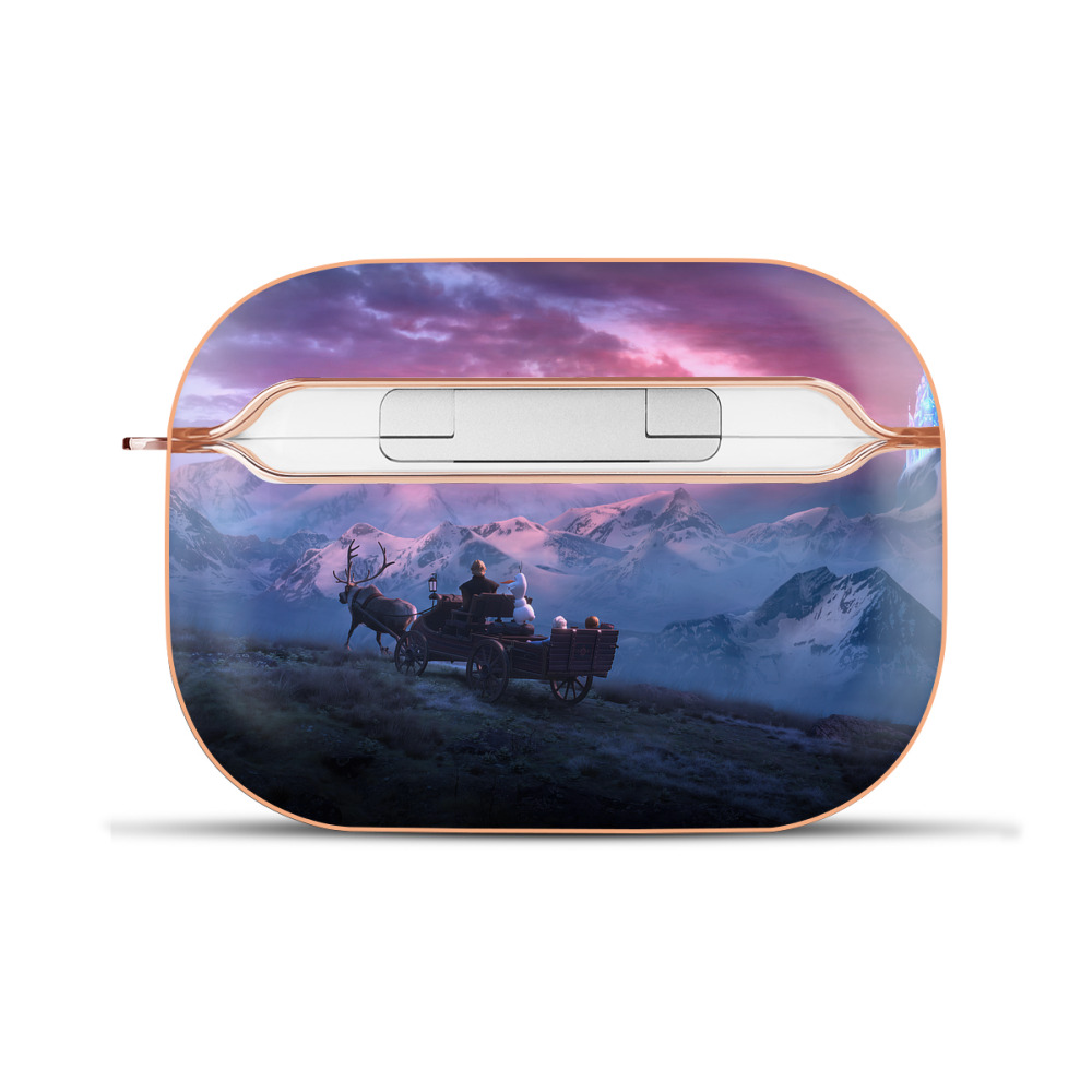 （画像用） アナと雪の女王 アンナ エルサ Frozen Anna Elsa 【AirPods Pro用】ハードシェル保護ケース｜耐衝撃・防指紋・カラビナ付き商品仕様