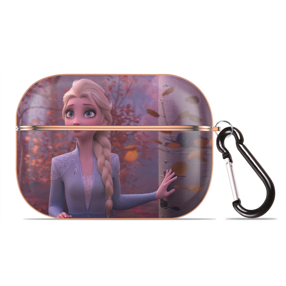 （画像用） アナと雪の女王 アンナ エルサ Frozen Anna Elsa 【AirPods Pro用】ハードシェル保護ケース｜耐衝撃・防指紋・カラビナ付き商品仕様
