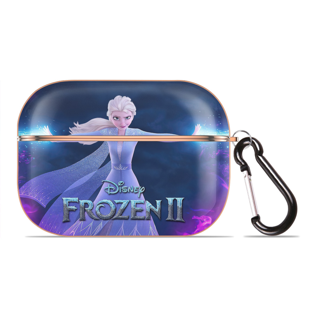 （画像用） アナと雪の女王 アンナ エルサ Frozen Anna Elsa 【AirPods Pro用】ハードシェル保護ケース｜耐衝撃・防指紋・カラビナ付き商品仕様