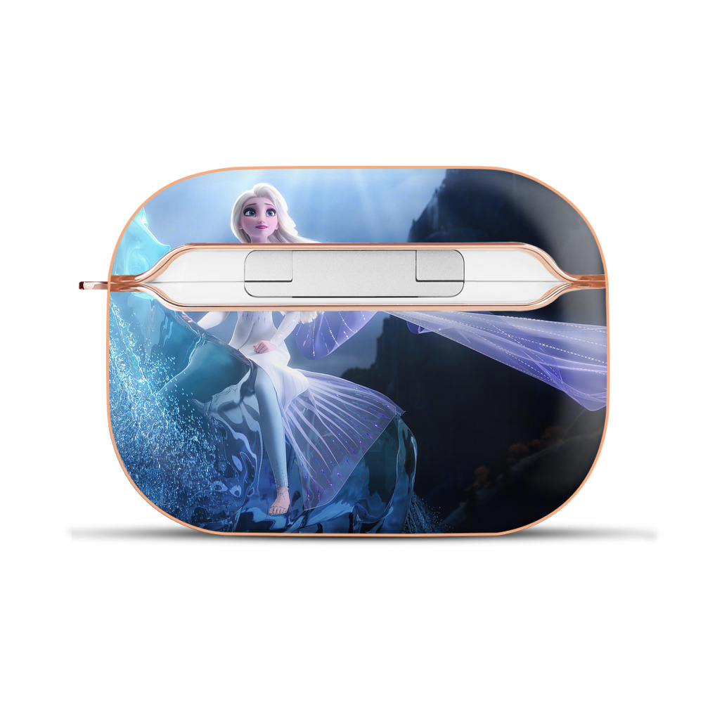 （画像用） アナと雪の女王 アンナ エルサ Frozen Anna Elsa 【AirPods Pro用】ハードシェル保護ケース｜耐衝撃・防指紋・カラビナ付き商品仕様