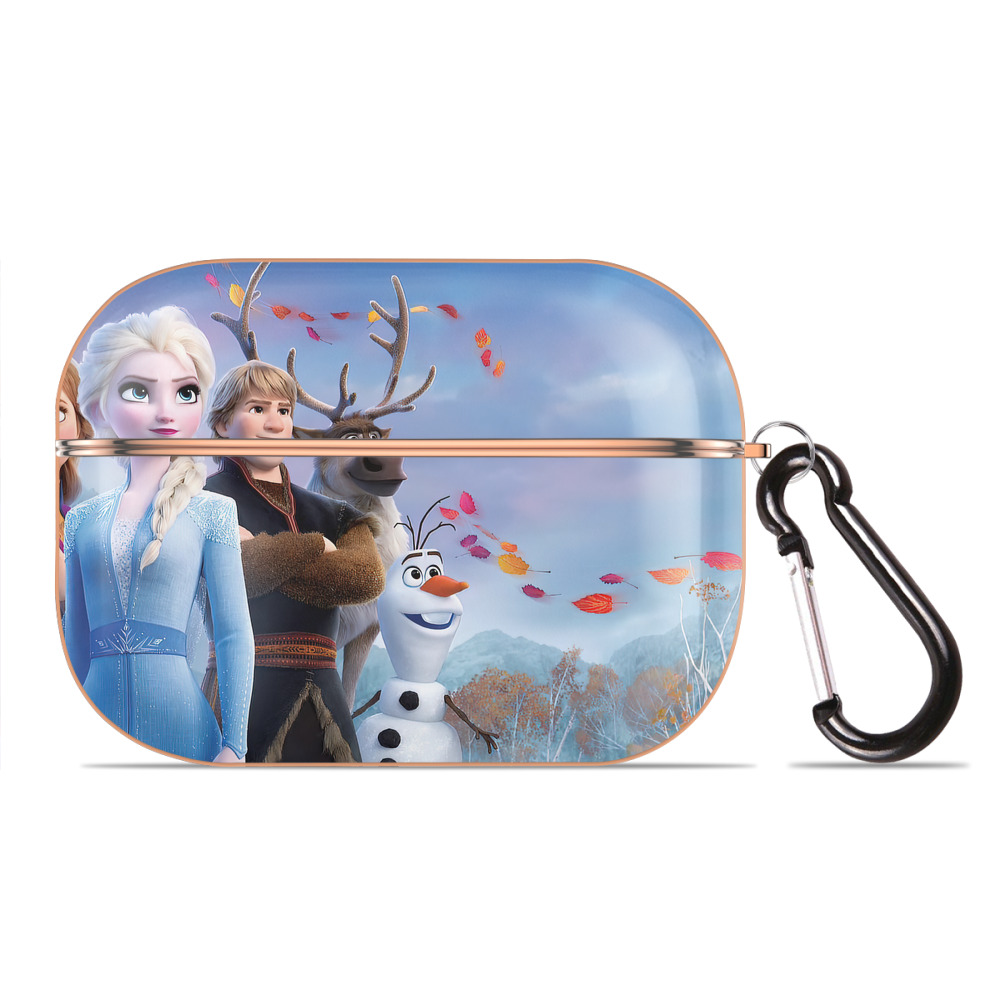 （画像用） アナと雪の女王 アンナ エルサ Frozen Anna Elsa 【AirPods Pro用】ハードシェル保護ケース｜耐衝撃・防指紋・カラビナ付き商品仕様
