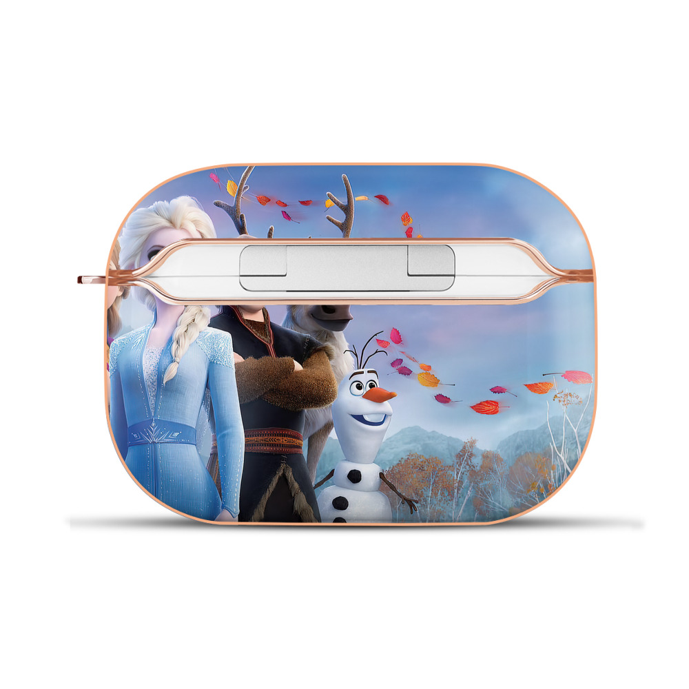 （画像用） アナと雪の女王 アンナ エルサ Frozen Anna Elsa 【AirPods Pro用】ハードシェル保護ケース｜耐衝撃・防指紋・カラビナ付き商品仕様