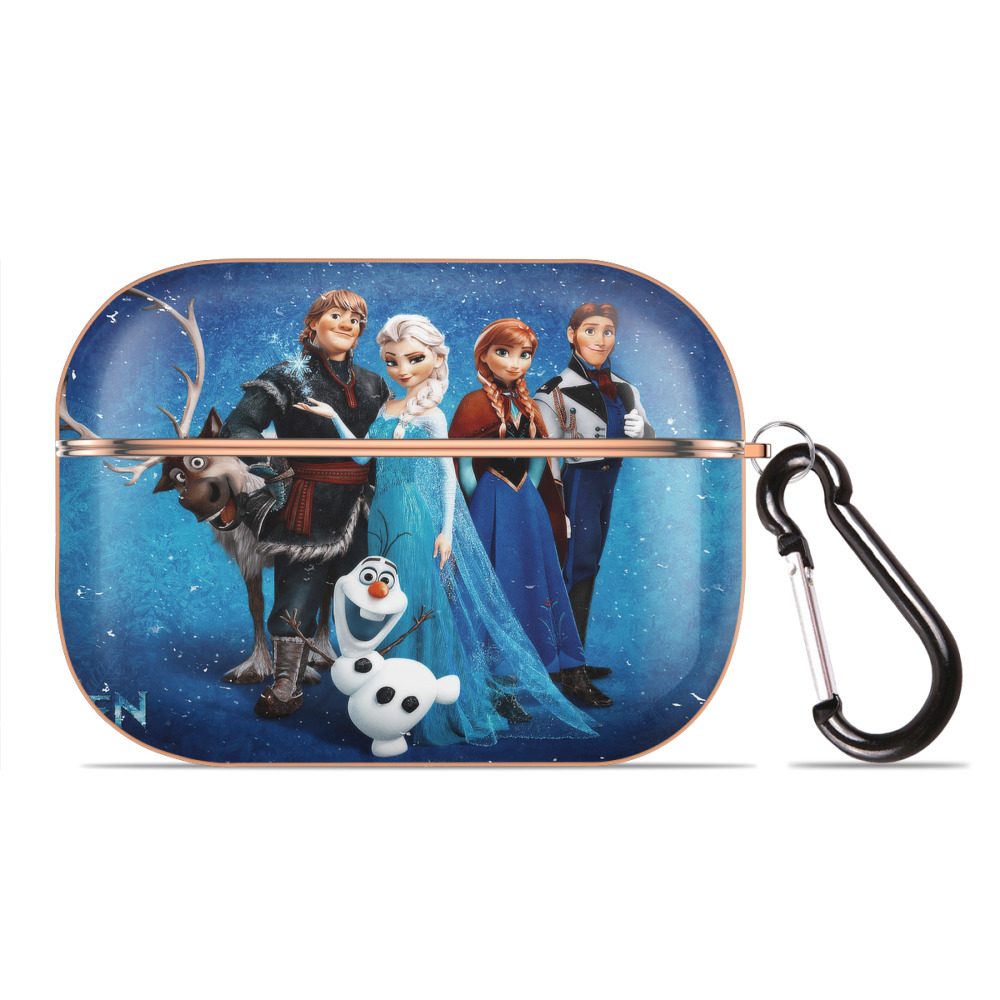 （画像用） アナと雪の女王 アンナ エルサ Frozen Anna Elsa 【AirPods Pro用】ハードシェル保護ケース｜耐衝撃・防指紋・カラビナ付き商品仕様