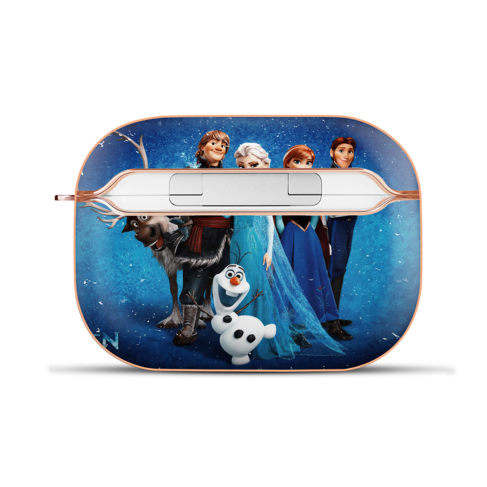 （画像用） アナと雪の女王 アンナ エルサ Frozen Anna Elsa 【AirPods Pro用】ハードシェル保護ケース｜耐衝撃・防指紋・カラビナ付き商品仕様