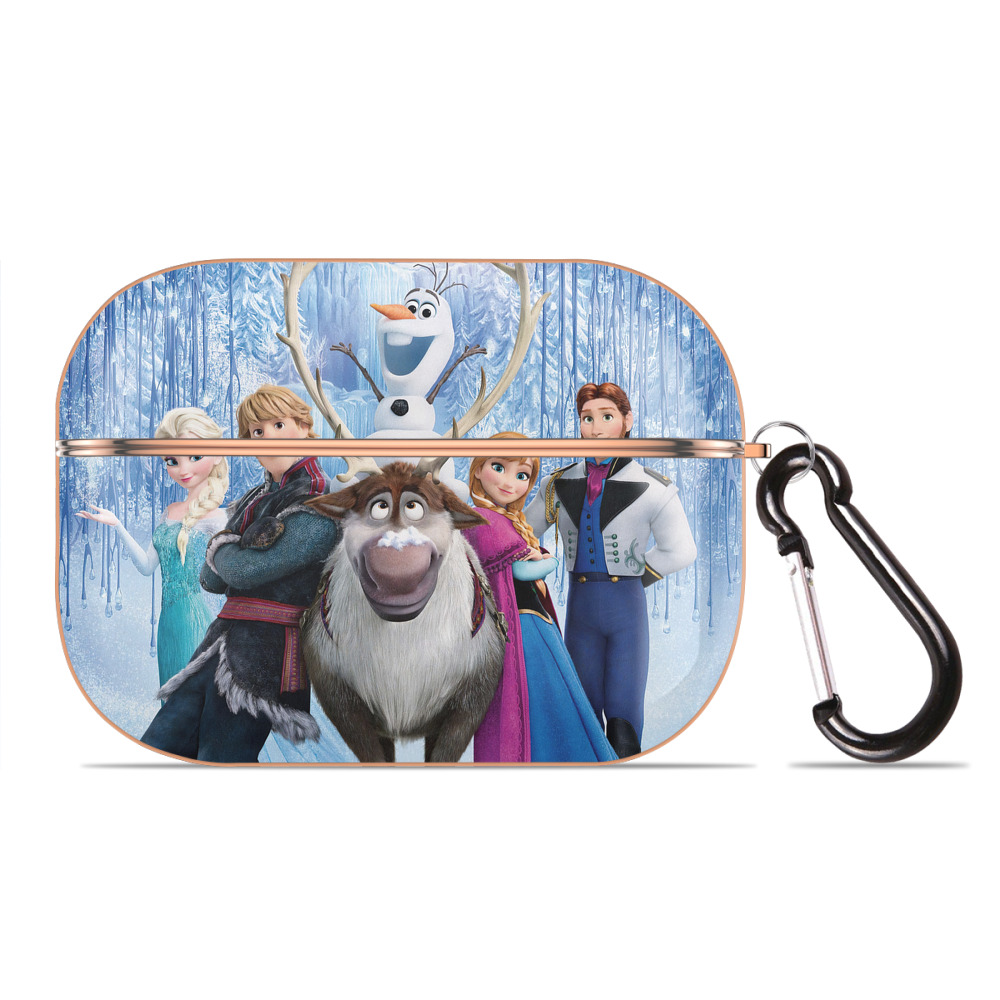 （画像用） アナと雪の女王 アンナ エルサ Frozen Anna Elsa 【AirPods Pro用】ハードシェル保護ケース｜耐衝撃・防指紋・カラビナ付き商品仕様