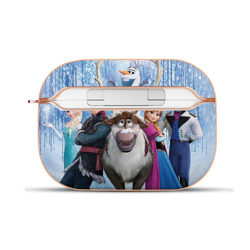 （画像用） アナと雪の女王 アンナ エルサ Frozen Anna Elsa 【AirPods Pro用】ハードシェル保護ケース｜耐衝撃・防指紋・カラビナ付き商品仕様