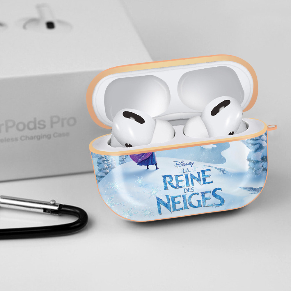 アナと雪の女王 アンナ エルサ Frozen Anna Elsa 【AirPods Pro用】ハードシェル保護ケース｜耐衝撃・防指紋・カラビナ付き商品仕様