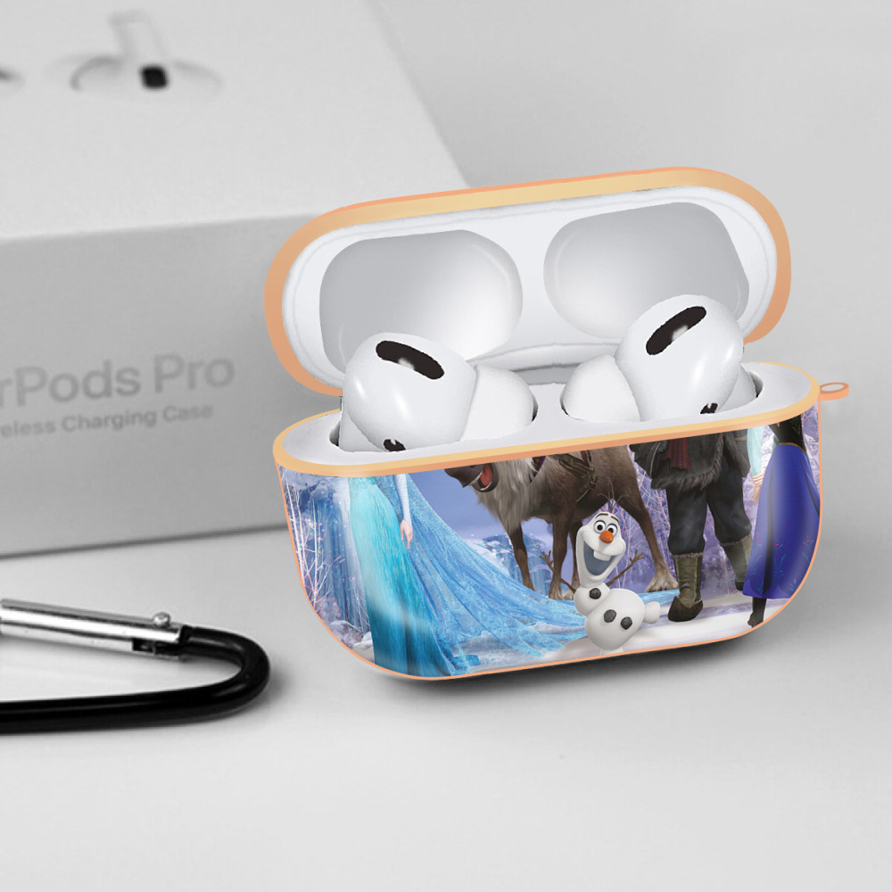 アナと雪の女王 アンナ エルサ Frozen Anna Elsa 【AirPods Pro用】ハードシェル保護ケース｜耐衝撃・防指紋・カラビナ付き商品仕様