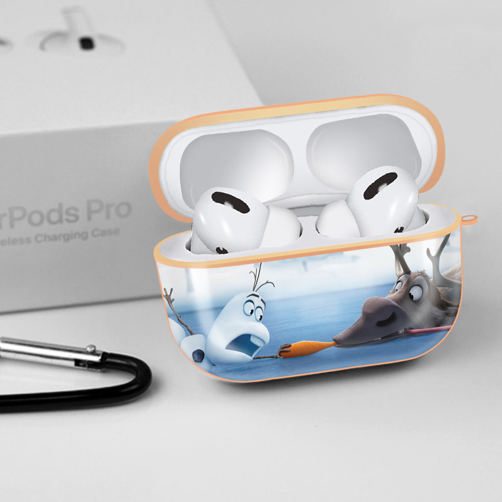 アナと雪の女王 アンナ エルサ Frozen Anna Elsa 【AirPods Pro用】ハードシェル保護ケース｜耐衝撃・防指紋・カラビナ付き商品仕様