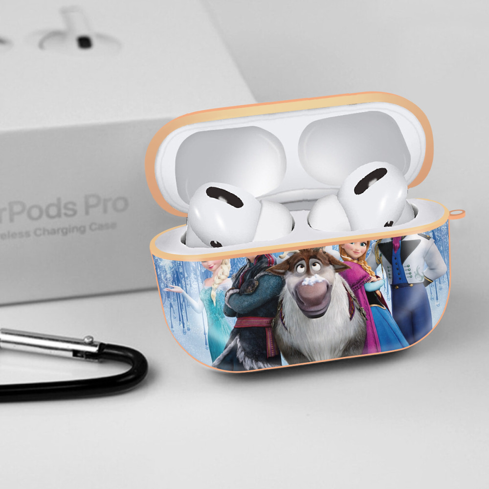 アナと雪の女王 アンナ エルサ Frozen Anna Elsa 【AirPods Pro用】ハードシェル保護ケース｜耐衝撃・防指紋・カラビナ付き商品仕様