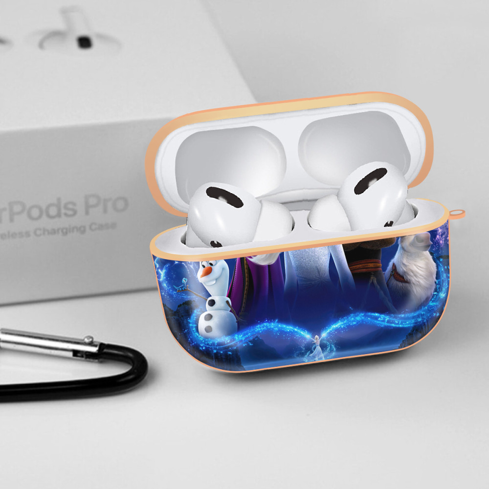 アナと雪の女王 アンナ エルサ Frozen Anna Elsa 【AirPods Pro用】ハードシェル保護ケース｜耐衝撃・防指紋・カラビナ付き商品仕様