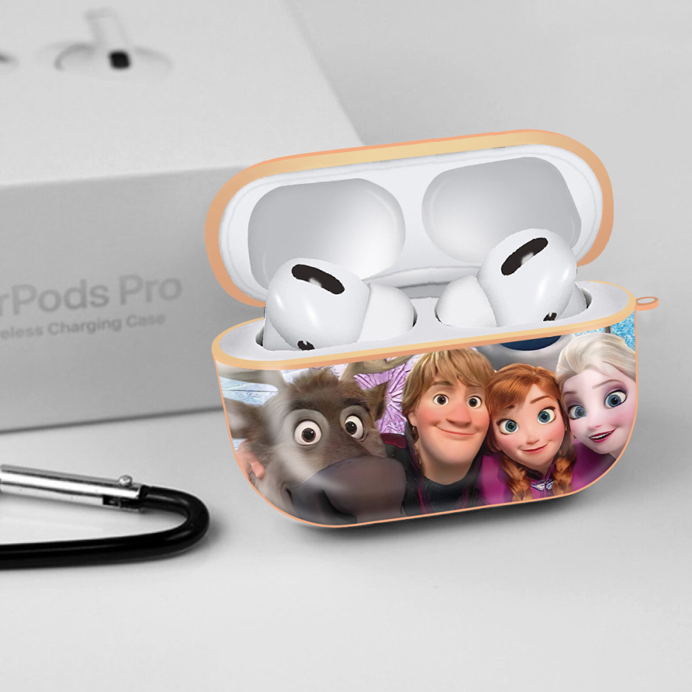 アナと雪の女王 アンナ エルサ Frozen Anna Elsa 【AirPods Pro用】ハードシェル保護ケース｜耐衝撃・防指紋・カラビナ付き商品仕様
