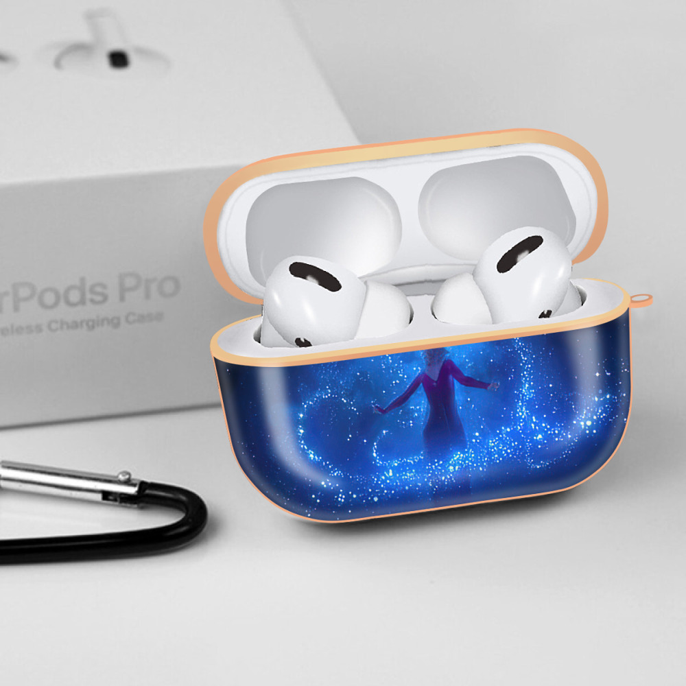 アナと雪の女王 アンナ エルサ Frozen Anna Elsa 【AirPods Pro用】ハードシェル保護ケース｜耐衝撃・防指紋・カラビナ付き商品仕様