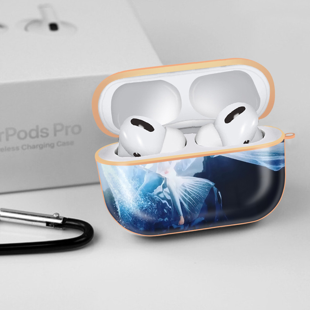 アナと雪の女王 アンナ エルサ Frozen Anna Elsa 【AirPods Pro用】ハードシェル保護ケース｜耐衝撃・防指紋・カラビナ付き商品仕様