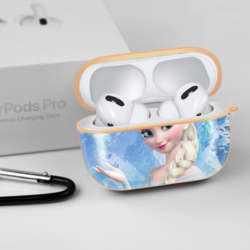 アナと雪の女王 アンナ エルサ Frozen Anna Elsa 【AirPods Pro用】ハードシェル保護ケース｜耐衝撃・防指紋・カラビナ付き商品仕様